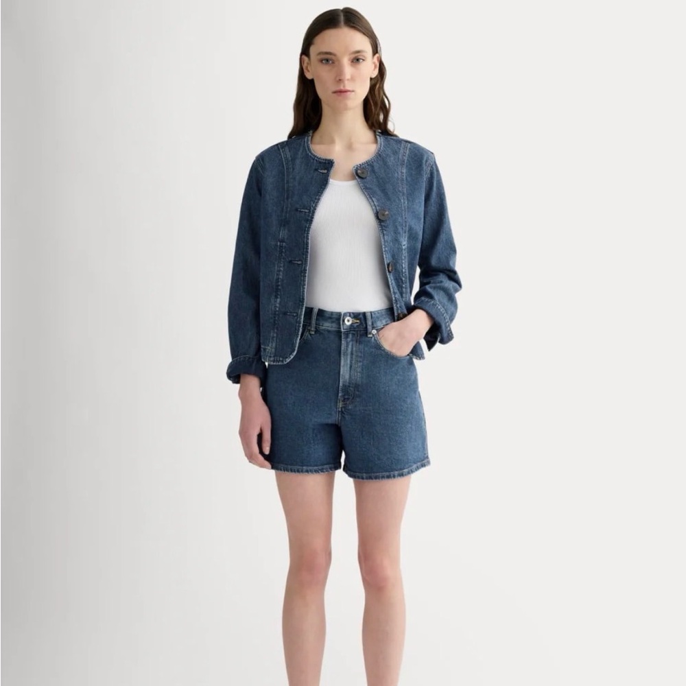 Everlane A line denim shorts